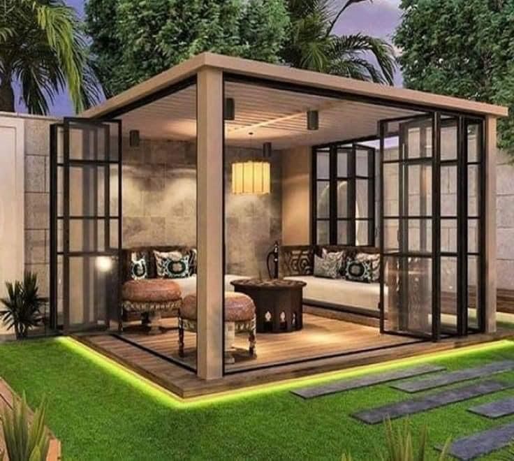 برجولات حدائق منزلية الدمام | تركيب برجولات حديد وخشب مودرن